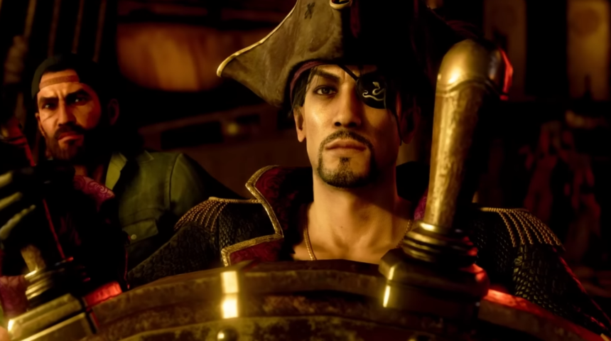 Screenshot gameplaya video igre Like a Dragon - Pirate Yakuza na Havajima